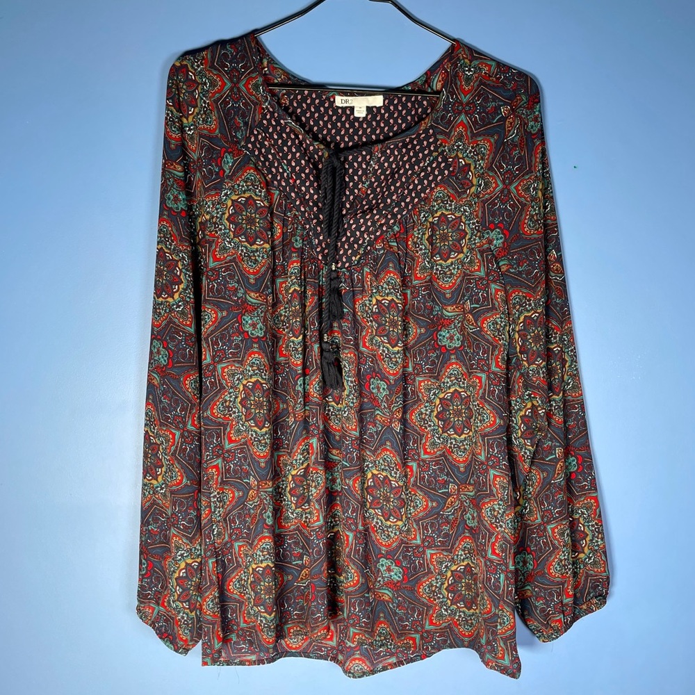 DR2 Boho Style Flowy Blouse